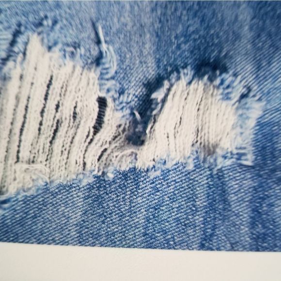 Midrise Destructed Shorts - Picture 4 of 6